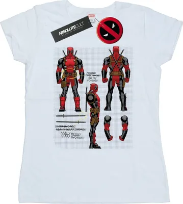Produktbild von Marvel - T-Shirt für Damen BI17961 (M) (Weiß)