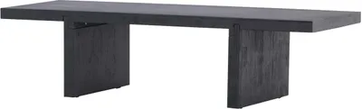 Zdjęcie produktu dla FURNLUX Stolik kawowy Yakunik Czarny 38cm / Hauptfarbe: Schwarz / Abmessungen: 38 x 120 x 30 cm