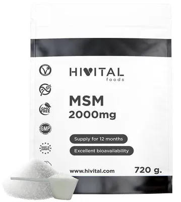 Zdjęcie produktu dla MSM 2000 mg | 720 gramów wegańskiego proszku
