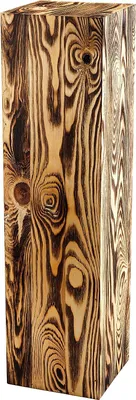 Produktbild von Holzblock 75x20x20cm - Holzständer Deko – Blumenständer Holz - Baumstamm Deko zum Haus – Holz Deko - Blumensäule Holz - Holzbox - Pflanzenständer Holz