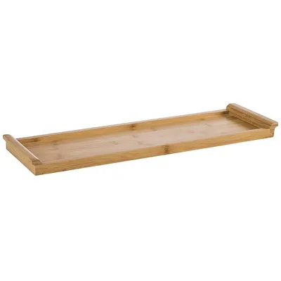 Produktbild von APS Serviertablett Buffettablett GN 2/4 aus Bambusholz BxTxH: 53 x 16,2 x 3 cm
