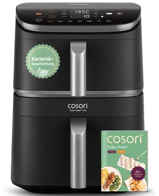 Heißluftfritteuse 2 Kammern 10,8 l DualBlaze silber-schwarz