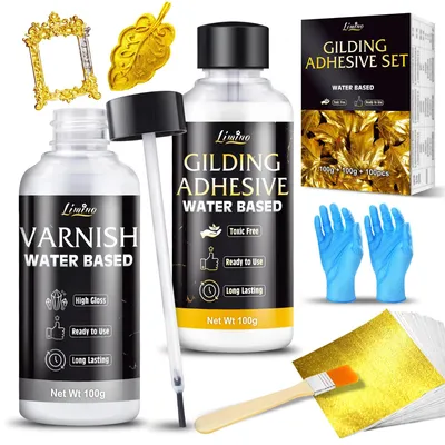 Imagen del producto de Kit de pegamento y barniz Goudblad para arte y decoración