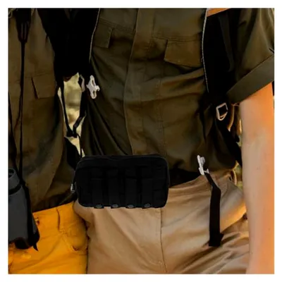 Produktbild von Taktische Molle Aufbewahrungstasche aus Oxford-Stoff mit Reißverschluss in Schwarz