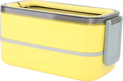 Produktbild von Bento Boxen 2 Schicht 1400ml Lunch Box Edelstahl Isolierung Leckage Proof Abdichtung Fächer Mittagessen Container für Büro Gelb