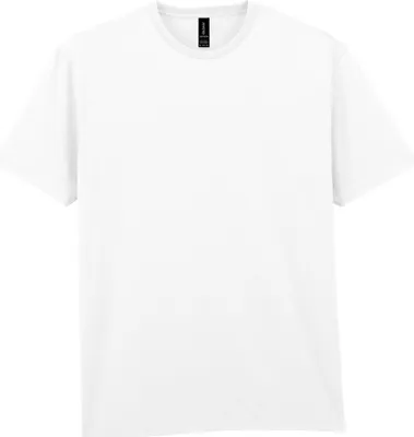 Produktbild von Gildan - T-Shirt für Herren/Damen Uni, Leicht, Baumwolle BC7242 (S) (Weiß)