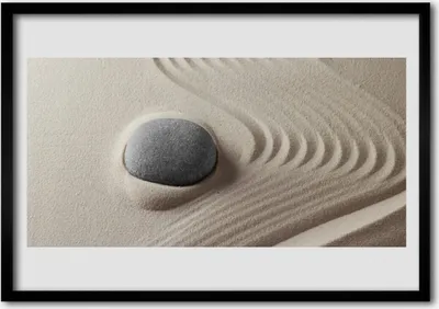Produktbild von Bild 100x70 MDF-Rahmen Wandkunst Sandstein-Kunst