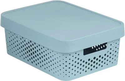 Immagine prodotto di Curver Infinity Dots 11L scatola con coperchio grigio chiaro