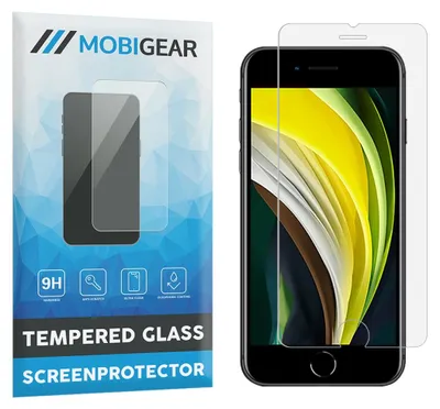 Produktbild von Mobigear iPhone 8 Panzerglas-Displayschutzfolie aus gehärtetem Glas – kompatibel mit Hüllen