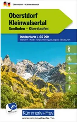 Image de Kümmerly+Frey Carte Outdoor Allemagne 1 Oberstdorf, Kleinwalsertal 1:35.000