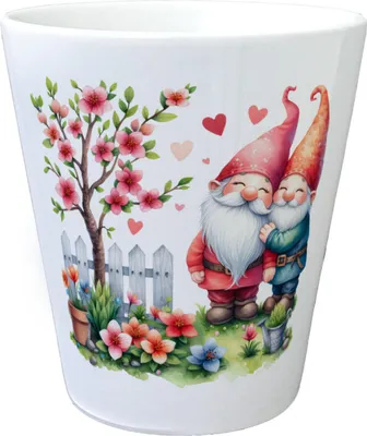 Produktbild von Verliebte Gartenzwerge Blumentopf