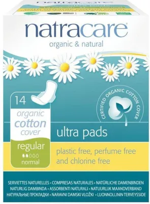Produktbild von NATRACARE Menstruationsbinden Ultra Regular mit Flügeln 14 Stk.