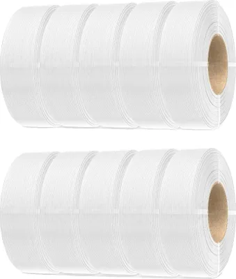 Zdjęcie produktu dla filament do drukarek 3D, średnica 1,75 mm, bez pęcherzyków powietrza, PETG biały