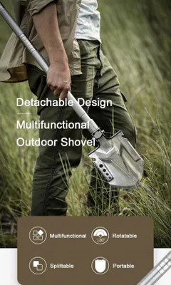 Produktbild von Naturehike faltbarer multifunktionaler Campingspaten 1200g