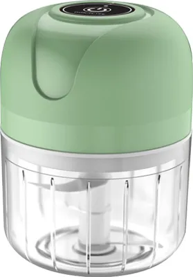 Produktbild von Elektrischer Mini-Knoblauchschneider, Mini-Gemüseschneider, tragbare elektrische Knoblauchmühle mit USB-Ladefunktion für Zwiebeln, Karotten, Fleisch, Babynahrung, Gemüse