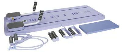 Imagen del producto de Tabla multifuncional para Pilates Reformer de Urban Fitness - Color púrpura/gris - 106 cm x 41 cm x 7 cm