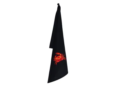 Produktbild von Vista Portuguese Geschirrtuch Crab schwarz 50x70cm