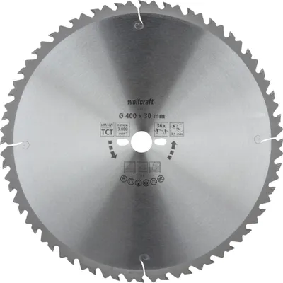 Produktbild von Wolfcraft Kreissägeblatt Serie grün Ø 400 mm Bohrung Ø 30 mm