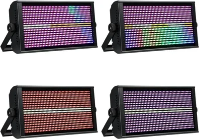 Immagine prodotto di Pannello LED a diffusione luce – Lampada da parete – RGBWA e luce UV – Set di 4 – DMX512