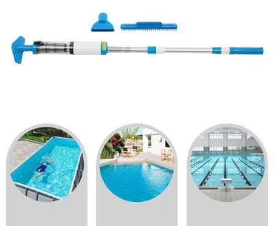 Image de Aspirateur de piscine, sans fil, rechargeable, bleu