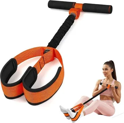 Image de Ensemble de bandes de résistance pour le fitness, comprenant 6 tubes, idéal pour renforcer les abdominaux et pour les exercices de yoga et de Pilates à la maison