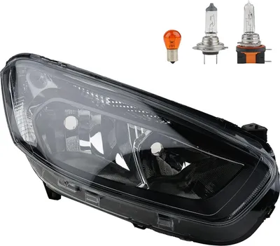 Zdjęcie produktu dla Johns, reflektor prawy + żarówka pasująca do Ford Transit Courier, czarny