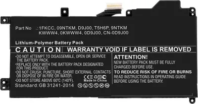 Obrázek produktu pro CoreParts MBXDE-BA0203, Baterie, DELL
