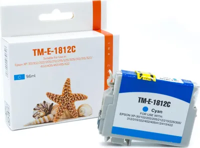 Produktbild von cyan Tinte/Tintenpatrone 4.2-C13T18124010 kompatibel mit Epson C13T18124010 [ T1812 ]