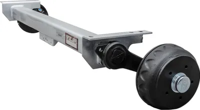Produktbild von KNOTT VGB13 gebremste Achse für schwere Anhänger und Autotransporter 1350kg 1200mm 1570mm 5x112