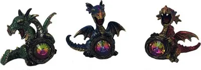 Produktbild von 3er Set kleine bunte Drachen