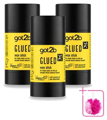 Imagen del producto de 3 unidades de cera en barra got2b Glued - 50 g - Paquete económico - 3 piezas