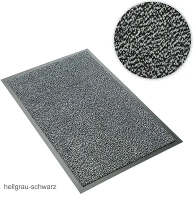 Produktbild von Schmutzfangmatte - Sauberlaufmatte hellgrau-schwarz meliert 90 x 120 cm