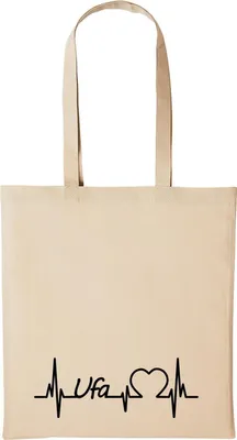 Produktbild von Huuraa Baumwollbeutel Ufa Geschenk Einkaufstasche Natural 10 Liter Baumwolle Ufa Accessoire