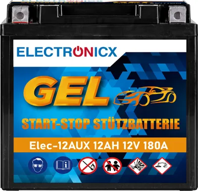Produktbild von 12 V, 12 Ah, GEL-Ersatzbatterie der Premiumklasse | Ersatz für A000982700, 61219394648 | BMW, Mercedes, Rolls-Royce