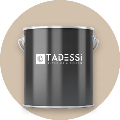 Produktbild von TADESSI Wandfarbe Beige - Sandweiß - abwaschbare Innenfarbe matt - Dispersionsfarbe - Geruchsarm und Lösemittelfrei - 5 Liter Gebinde