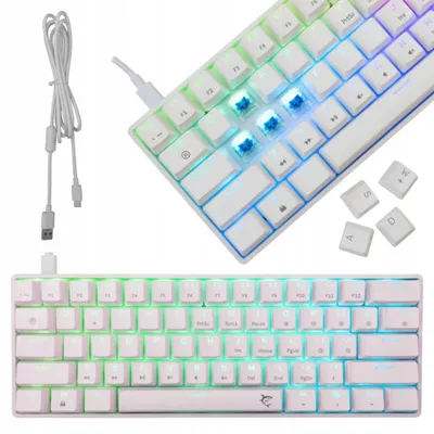 Produktbild von White Shark WSH118249_022 Gaming Tastatur 60% Mechanisch Weiß