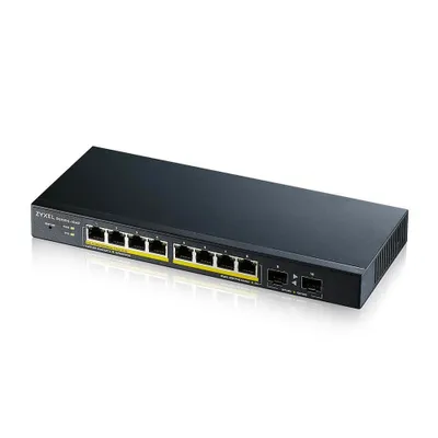 Produktbild von Zyxel GS1900-10HP Managed L2 Gigabit Ethernet (10/100/1000) Power over Ethernet (PoE) Schwarz