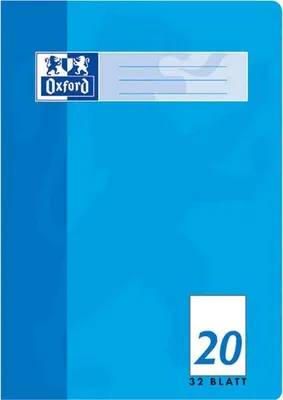 Image de Cahier d'écolier Oxford DIN A4 linéature 20 / vierge 32 feuilles - 1 pièce
