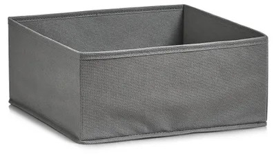 Image de 14602 Boîte de rangement, pliable, en non-tissé, grise, 28 x 28 x