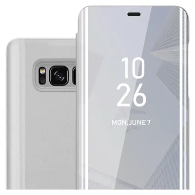Image de Cadorabo Housse pour Samsung Galaxy S8 en argent Cover Backcover Housse Book Case Booklet