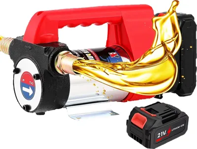 Image de Pompe de transfert de carburant, fonctionnement sans fil, haut débit, 1 batterie, EU