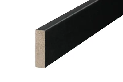 Obrázek produktu pro AP35/1 soklová lišta TYP 124 ACARA, MDF + fólie černá, 40 mm, 12 mm, 2,7 m