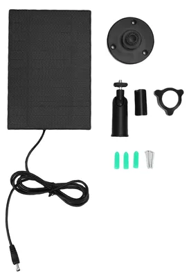Image de Panneau solaire pour caméra de surveillance 5 W, IP68, étanche, en silicium monocristallin, avec support réglable
