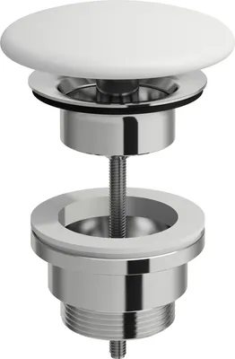 Image de LAUFEN Vanne de vidange, ouverte, avec couvercle céramique, pour lavabos sans trop-plein, H8981840000001