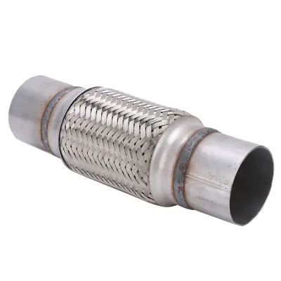 Produktbild von 2,5 x 10 Zoll Auspuff-Flexrohr aus Edelstahl, gewelltes flexibles Verbindungsrohr für Pkw und Lkw
