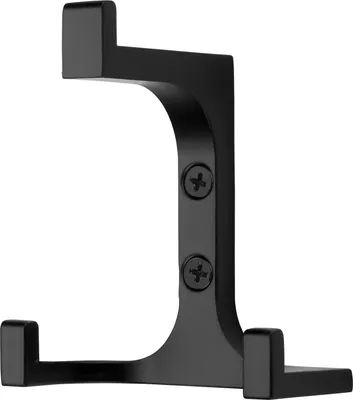 Produktbild von SOTECH Garderobenhaken QUADRATO Höhe 81 mm x Breite 70 mm Schwarz matt aus Zinkdruckguss