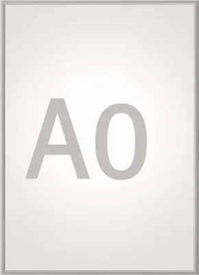 Produktbild von MAUL Klapprahmen MAULstandard Hochformat A0 Aluminium 122 x 87 x 1.1 cm silber