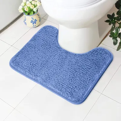 Productafbeelding van Toiletmat 50 x 40 cm, U vorm, microfiber, antislip, voor badkamer