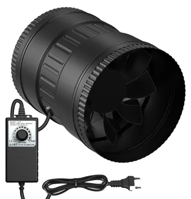 Obrázok produktu pre Ventilátor s priemerom 100 mm, s prietokom vzduchu 221 m³/h, spotrebou energie 6 W, hlučnosťou 26-58 dB a nastaviteľnou reguláciou rýchlosti