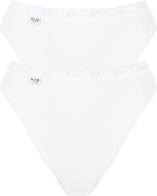 Produktbild von Sloggi Damen-Slips, weiß, Basic+ Tai, 2er-Pack, Baumwolle, Größe 44